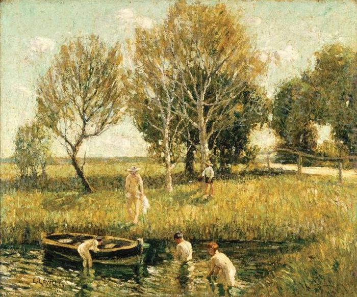 Ernest Lawson Boys Bathing oil painting image